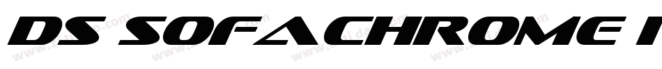DS Sofachrome Italic字体转换